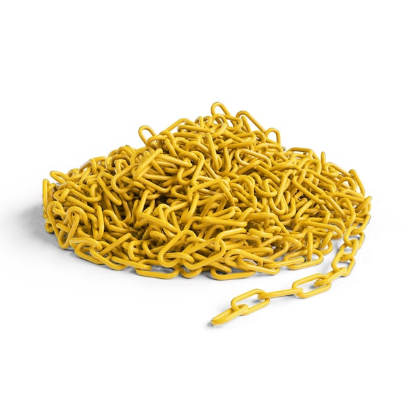 Montour Line Yellow Plastic Chain, 2 In, 100 Ft. Long CH-CH-20-YW-100-BX - main